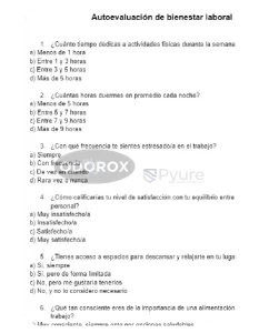 Recurso1 autoevaluacion bienestar laboral